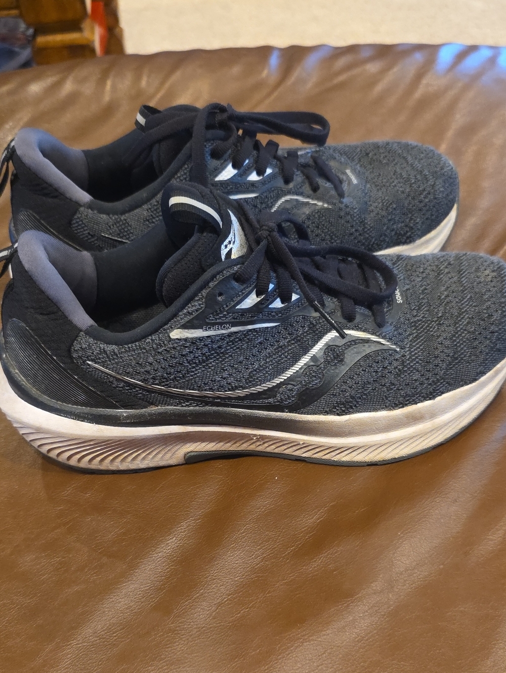 Saucony Black & Gray Women's Echelon 9 Running Shoes Sz 7.5W